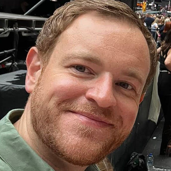 male portrait smiling