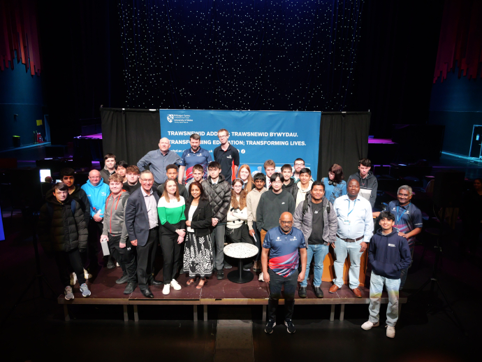 group shot of staff and students at Skills Synergy 