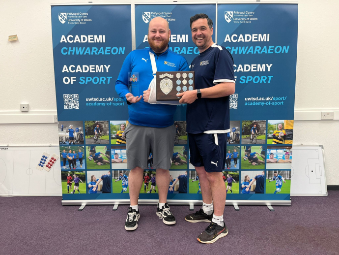 image of James Dillon receiving his award