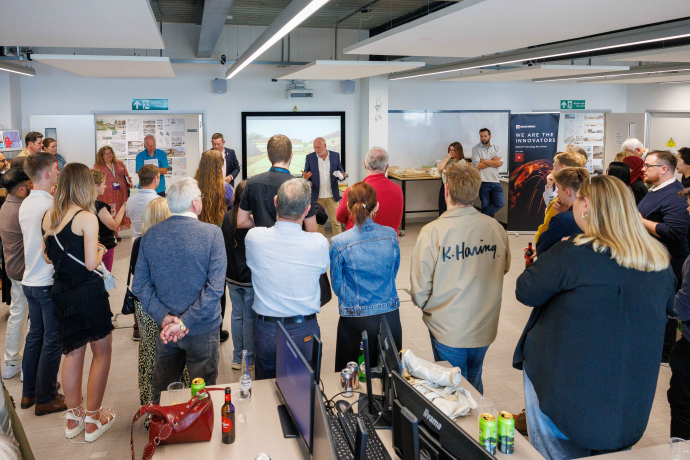 Architecture Summer Shows - crowds listening to speech at event