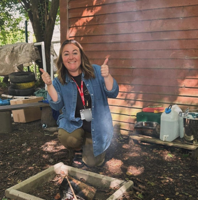 Maria at the forest school