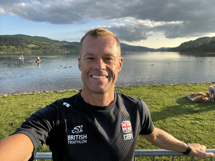 image of James Moore in front of lakes and mountains