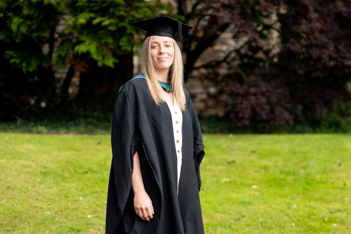 Lauren Ridings winner of the BA Primary Education Award at the Carmarthen Graduation Ceremmony 8-7-25