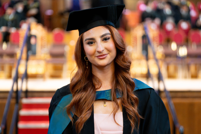 Charleigh in her cap and gown