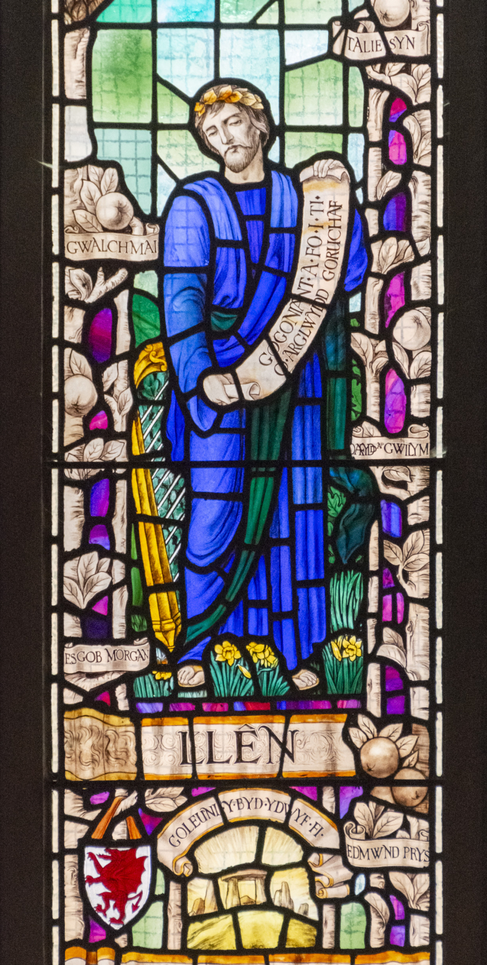 Chester Welsh Presbyterian stained glass window