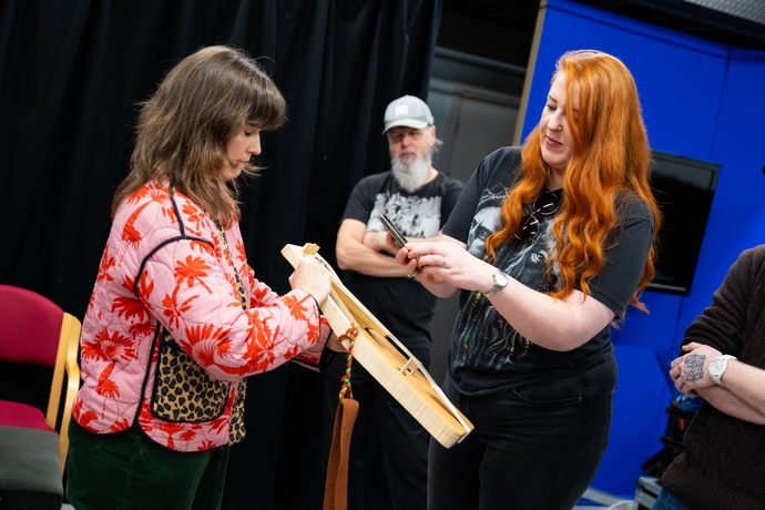 Kasia anf Angharad together at the studio 