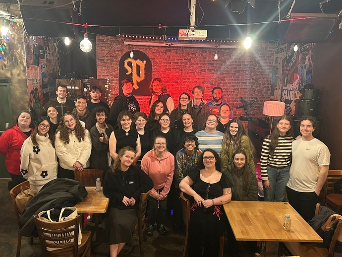 a group shot of the BA Acting, and BA Set Design and Production students