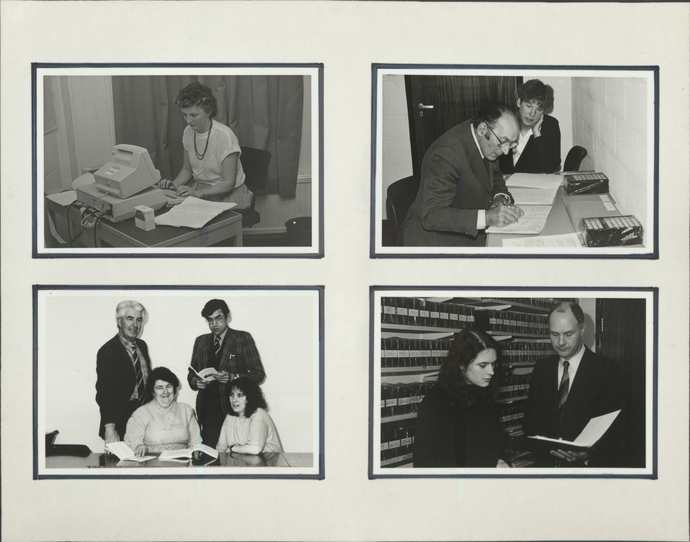 images showing examples of recording and interviewing work that happened