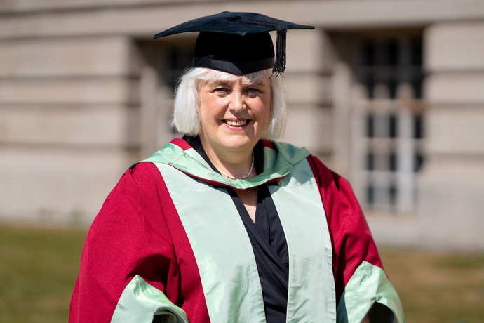 Nanna in her cap and gown 