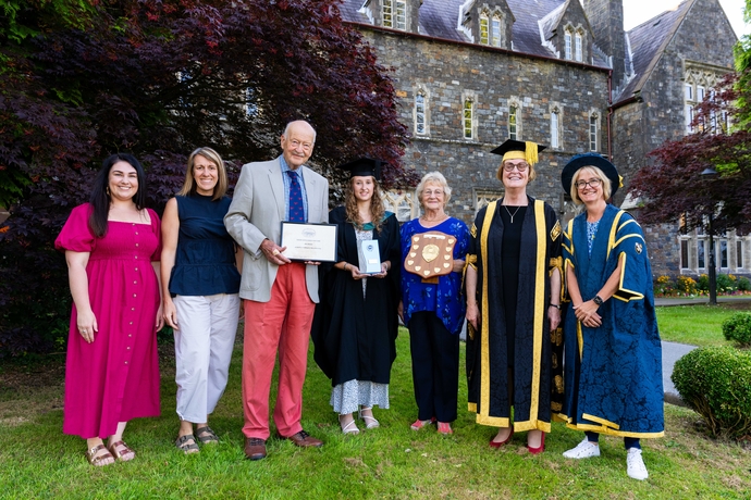 Presentation Ceremony with Carmarthen Civic Society and VC and Welsh Language Centre Staff