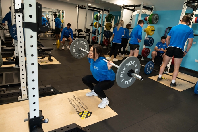 Academy of Sport training in a strength and conditioning session