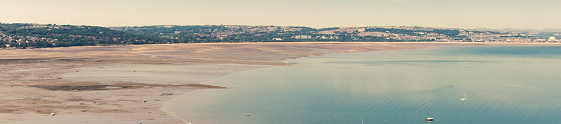 View of a Swansea beach