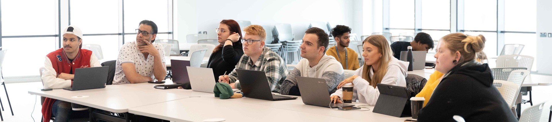 Business and Management students in SBC classroom