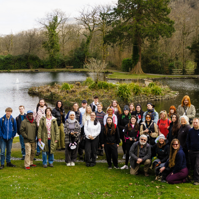 UWTSD Students and Staff at Craig y Nos Country Park