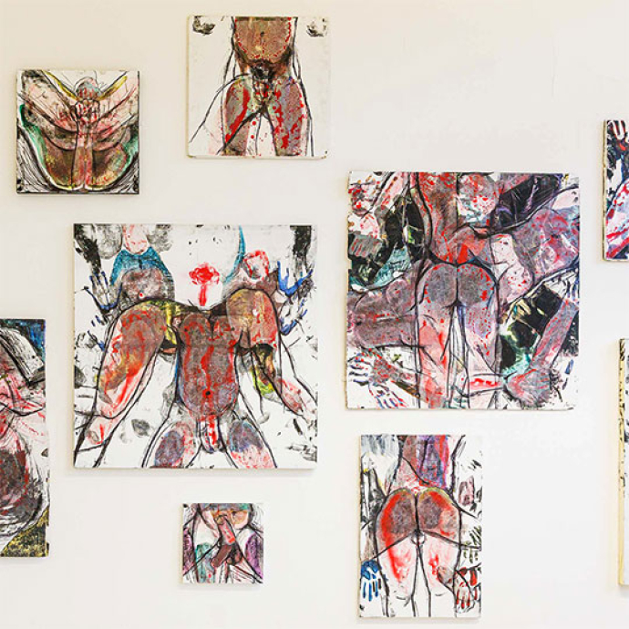 art and design of body parts on paper