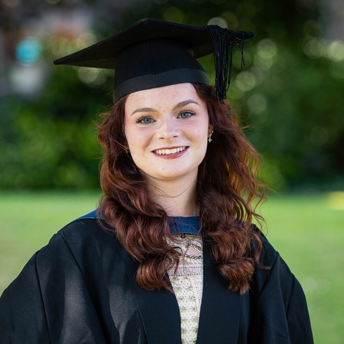 Kayleigh Thieme at the Graduation Ceremony in Carmarthen 7 July 2025