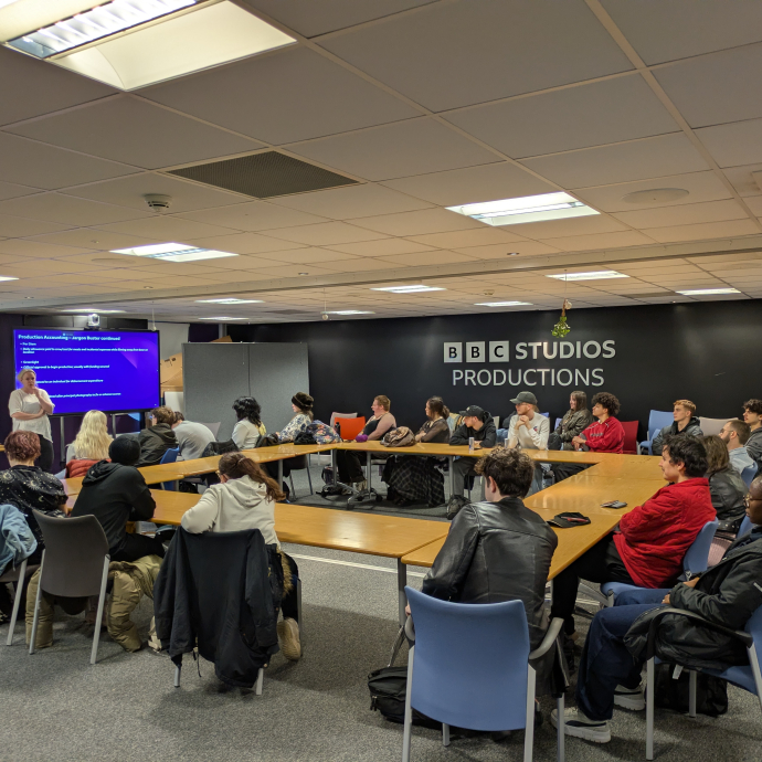 UWTSD Students visit BBC Studios in Cardiff as part of careers day
