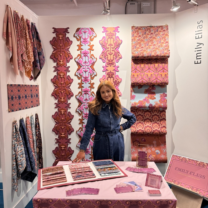 Graduate, Emily Elias showcasing at Heimtextil