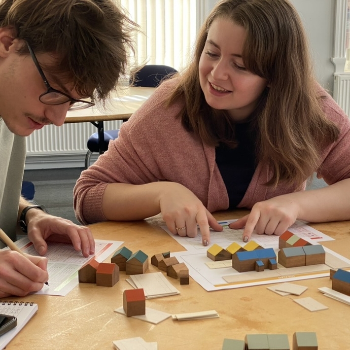 UWTSD Architecture Students undertaking practical workshop