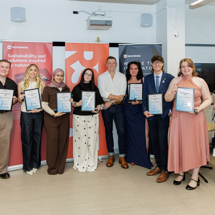 Final Year UWTSD Architecture students at their Prize Giving evening