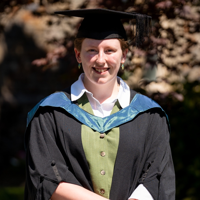 Ashling in her cap and gown